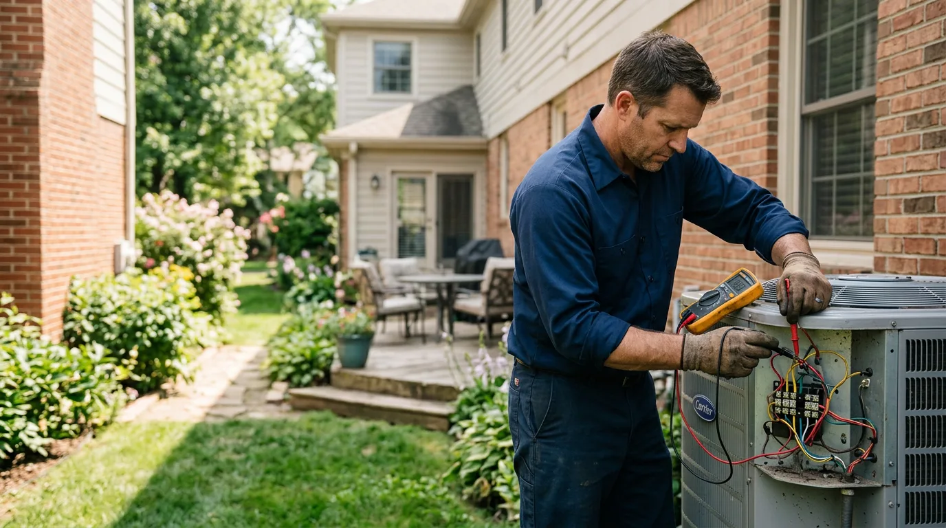 HVAC technician working near Argonne, WI